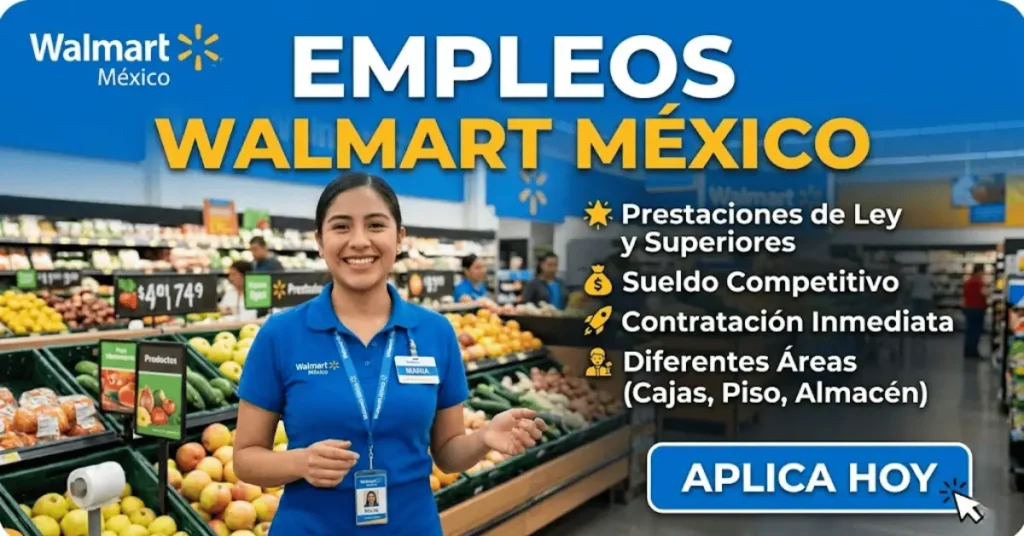Empleos en Walmart México 2026: vacantes, requisitos y cómo enviar solicitud
