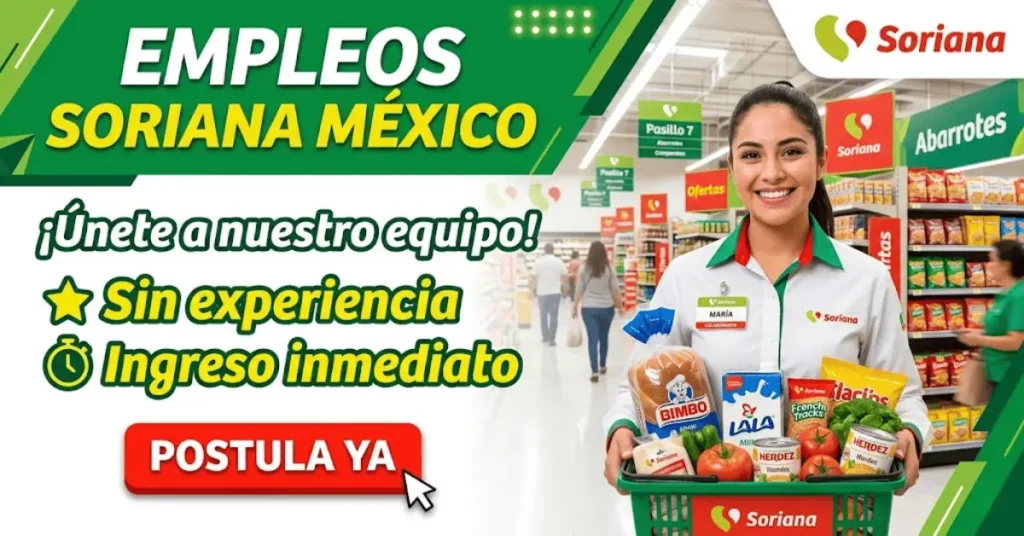 Empleos en Soriana México 2026: vacantes abiertas y guía para aplicar